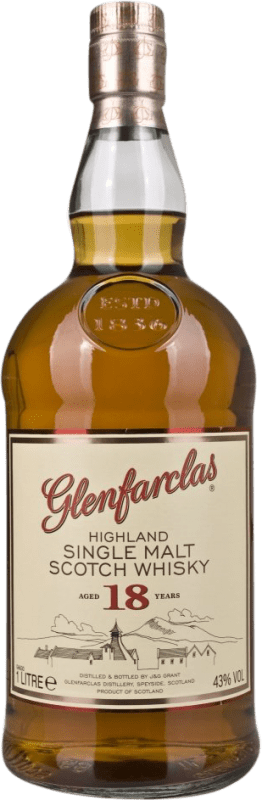 送料無料 | ウイスキーシングルモルト Glenfarclas イギリス 18 年 1 L