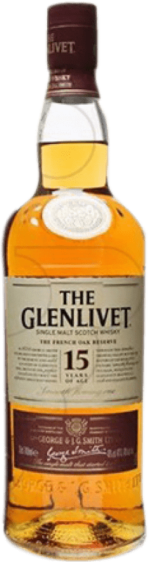 免费送货 | 威士忌单一麦芽威士忌 Glenlivet 英国 15 岁 1 L