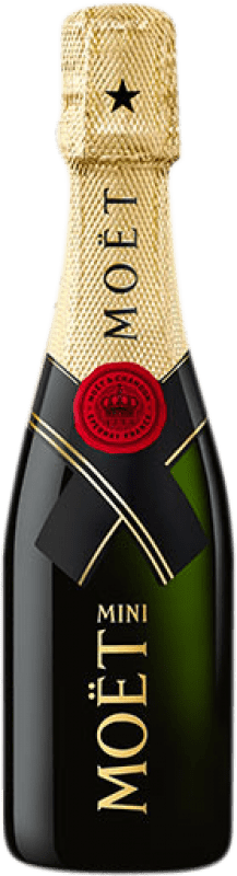 Free Shipping | 6 units box White Sparkling Wine Moët & Chandon Brut Impérial A.O.C. Champagne Champagne France Pinot Noir, Chardonnay, Pinot Meunier Small Bottle 20 cl