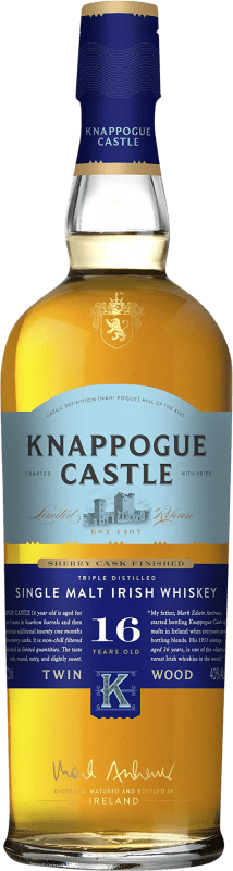 Бесплатная доставка | Односолодовый виски Knappogue Castle Ирландия 16 Лет 70 cl