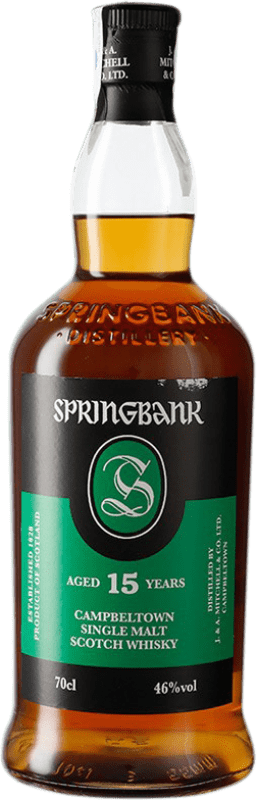 Free Shipping | Whisky Single Malt Springbank United Kingdom 15 Years 70 cl