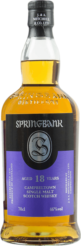 139,95 € Kostenloser Versand | Single Malt Whisky Springbank 18 Jahre