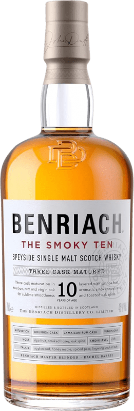 Envio grátis | Whisky Single Malt The Benriach Peated — Afumado Reino Unido 10 Anos 70 cl