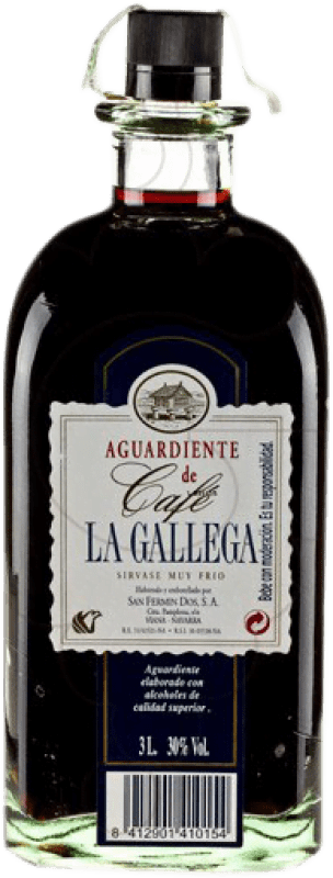 Envío gratis | Orujo Aguardiente La Gallega Licor de Café España Botella Jéroboam-Doble Mágnum 3 L