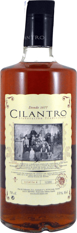 Kostenloser Versand | Marc Edelbrände Pazo Valdomiño Licor de Cilantro Spanien 70 cl