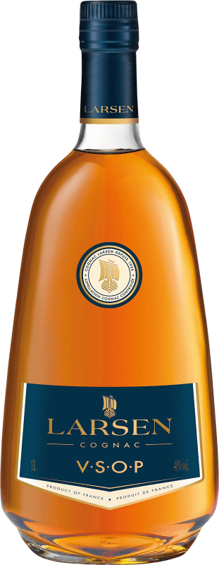 Envio grátis | Cognac Conhaque Larsen Azul Very Superior Old Pale VSOP França 1 L