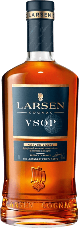 Free Shipping | Cognac Larsen Azul Very Superior Old Pale VSOP France 1 L