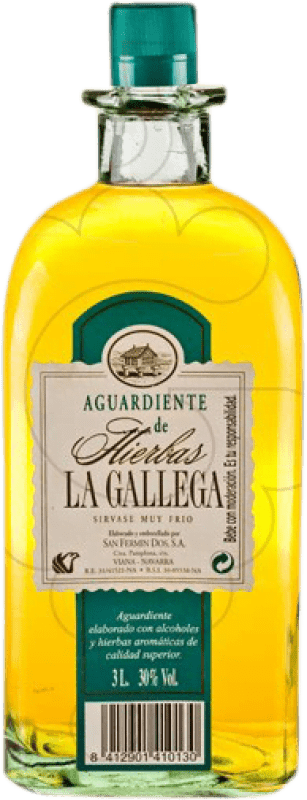 39,95 € Free Shipping | Herbal liqueur La Gallega Jéroboam Bottle-Double Magnum 3 L
