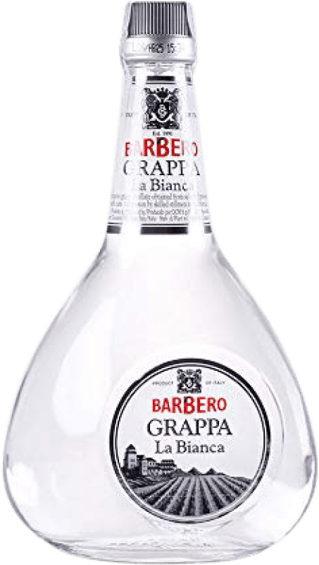 Envio grátis | Aguardente Grappa Barbero La Bianca Itália 70 cl