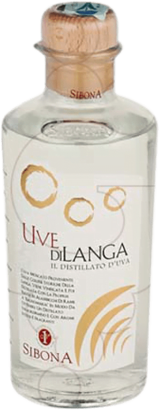 Envio grátis | Aguardente Grappa Sibona Uvedilanga Itália Garrafa Medium 50 cl