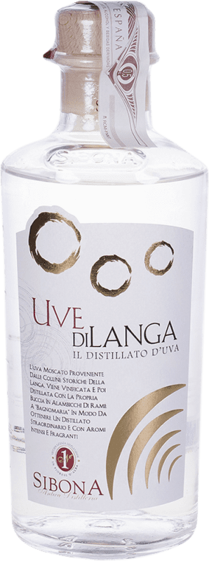 42,95 € Envío gratis | Grappa Sibona Uvedilanga Botella Medium 50 cl