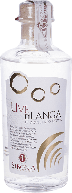Envio grátis | Grappa Sibona Uvedilanga Itália Garrafa Medium 50 cl Envio grátis | Grappa Sibona Uvedilanga Itália Garrafa Medium 50 cl