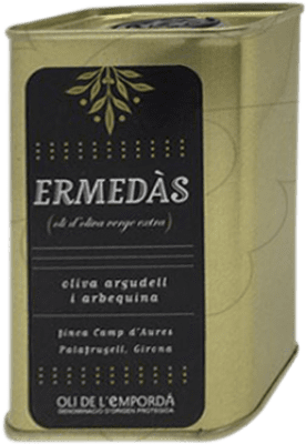 Envio grátis | Azeite de Oliva Ermendàs AOVE Virgem Extra Espanha Lata 25 cl