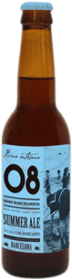 ビール Birra Artesana 08 Barceloneta Summer Ale 3分の1リットルのボトル 33 cl