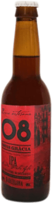 Bier Birra Artesana 08 Gràcia IPA Drittel-Liter-Flasche 33 cl