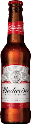 送料無料 | ビール Budweiser アメリカ 3分の1リットルのボトル 33 cl