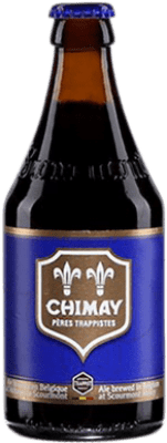 Envio grátis | Cerveja Chimay Azul Bélgica Garrafa Terço 33 cl