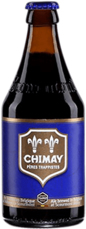 4,95 € Бесплатная доставка | Пиво Chimay Blue — Синяя версия Бутылка на треть 33 cl
