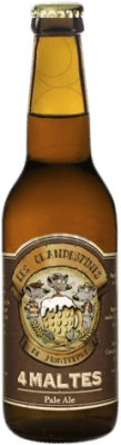 Free Shipping | Beer Les Clandestines 4 Maltes Spain Third-Liter Bottle 33 cl