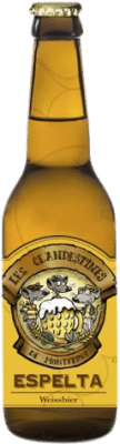 ビール Les Clandestines Espelta 3分の1リットルのボトル 33 cl