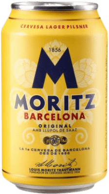 2,95 € Envío gratis | Cerveza Moritz Lata 33 cl