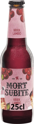 Bier Mort Subite. Kriek Cereza Kleine Flasche 25 cl