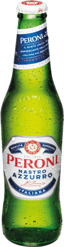 Envio grátis | Cerveja Peroni Nastro Azzurro Itália Garrafa Terço 33 cl