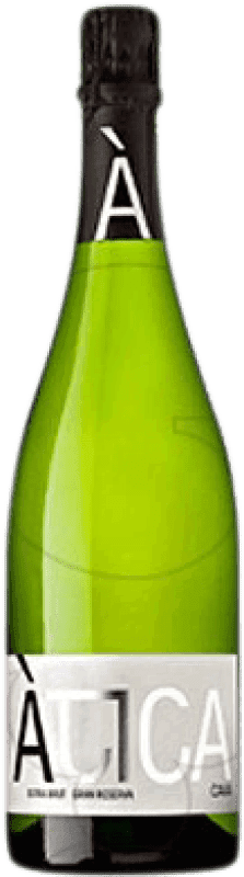 Envoi gratuit | Blanc mousseux Parató Atica Extra- Brut Grande Réserve D.O. Cava Catalogne Espagne Macabeo, Xarel·lo, Chardonnay, Parellada 75 cl