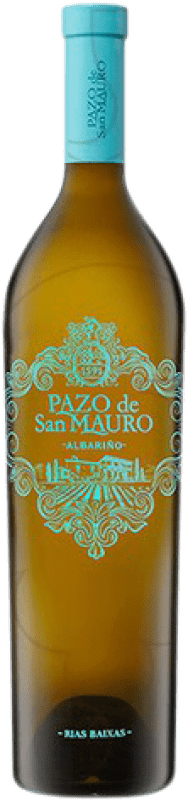 41,95 € | Vin Blanc Pazo de San Mauro Jeune D.O. Rías Baixas Galice Espagne Albariño — Albarinho Bouteille Magnum 1,5 L