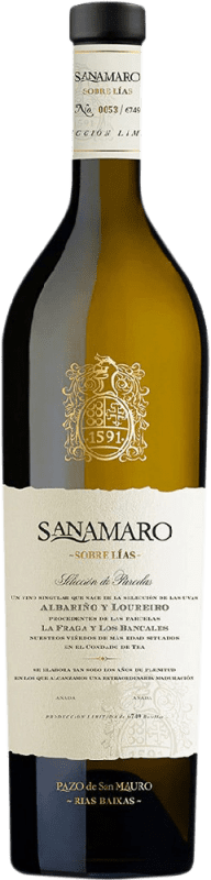 免费送货 | 白酒 Pazo de San Mauro Sanamaro 岁 D.O. Rías Baixas 加利西亚 西班牙 Loureiro, Albariño 75 cl