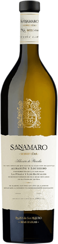 Kostenloser Versand | Weißwein Pazo de San Mauro Sanamaro Crianza — Kurze Fassreifung D.O. Rías Baixas Galizien Spanien Loureiro, Albariño — Albarinho 75 cl