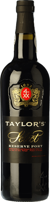 免费送货 | 加强葡萄酒 Taylor's 甄选 珍藏 I.G. Porto 波尔图 葡萄牙 Tempranillo — 丹魄, Touriga Franca, Touriga Nacional, Tinta Amarela, Tinta Cão, Tinta Barroca 75 cl