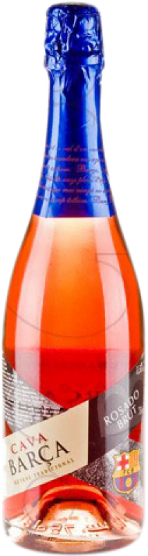 Envío gratis | Espumoso rosado Red Dragon Barça Rosat Brut Joven D.O. Cava Cataluña España Trepat 75 cl