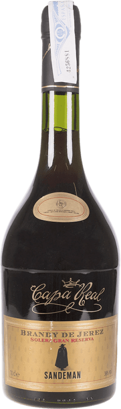 Envio grátis | Brandy Conhaque Sandeman Porto Capa Real Solera Grande Reserva Espanha 70 cl