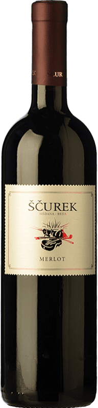 Бесплатная доставка | Красное вино Sčurek Словения Merlot — Мерло 75 cl