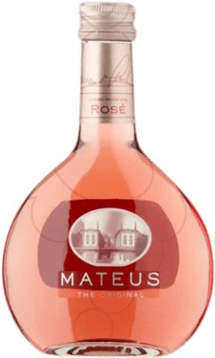 2,95 € | Розовое вино Sogrape Mateus Rosé — Розе, Оригинальный молодое I.G. Portugal Португалия Touriga Franca, Rufete — Руфете, Tinta Barroca Полубутылка 37 cl