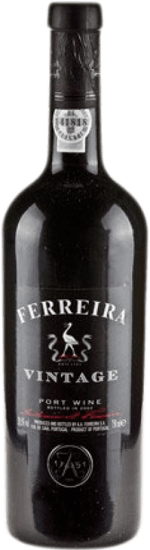 Бесплатная доставка | Крепленое вино Sogrape Ferreira Vintage I.G. Porto порто Португалия Tempranillo, Touriga Franca, Touriga Nacional, Tinta Amarela, Tinta Cão, Tinta Barroca 75 cl