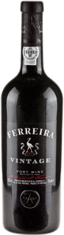 Envío gratis | Vino Generoso Fortificado Sogrape Ferreira Vintage I.G. Porto Oporto Portugal Tempranillo, Touriga Franca, Touriga Nacional, Tinta Amarela, Tinta Cão, Tinta Barroca 75 cl