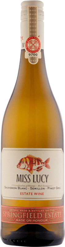 Kostenloser Versand | Weißwein Springfield Miss Lucy Jung Südafrika Pinot Gris — Grauburgunder, Sémillon, Sauvignon 75 cl