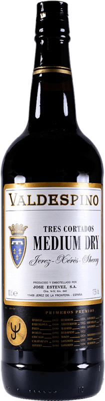 Free Shipping | Fortified wine Valdespino 3 Cortados Medium l D.O. Jerez-Xérès-Sherry Andalucía y Extremadura Spain Palomino Fino, Pedro Ximénez 1 L