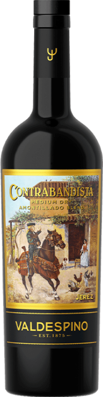 Free Shipping | Fortified wine Valdespino Amontillado Contrabandista D.O. Jerez-Xérès-Sherry Andalucía y Extremadura Spain Palomino Fino 75 cl