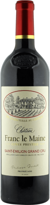 免费送货 | 红酒 Vignobles Bardet Château Franc le Maine 岁 A.O.C. Saint-Émilion Grand Cru 法国 75 cl