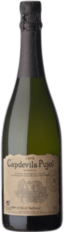 Free Shipping | White sparkling Vins i Caves Blancher Capdevila Pujol Brut Nature Reserve D.O. Cava Catalonia Spain Macabeo, Xarel·lo, Parellada Half Bottle 37 cl