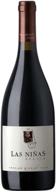Free Shipping | Red wine Viña Las Niñas Aged D.O. Apalta Chile Merlot, Syrah, Cabernet Sauvignon, Carmenère 75 cl