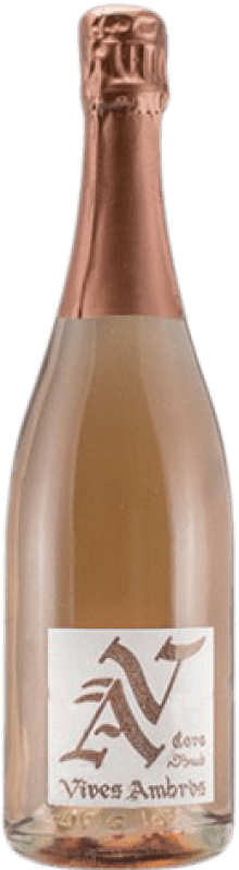 Envoi gratuit | Vin Mousseux Rosé Vives Ambròs Brut Réserve D.O. Cava Catalogne Espagne Garnacha — Grenache, Monastrell, Pinot Noir 75 cl