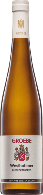 Envío gratis | Vino blanco K.F. Groebe Westhofener Seco Joven Alemania Riesling 75 cl