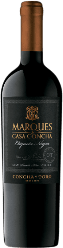 49,95 € | Красное вино Concha y Toro Marqués de Casa Concha Etiqueta Negra Puente Alto Чили Cabernet Sauvignon, Cabernet Franc, Petit Verdot 75 cl
