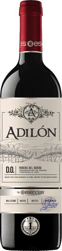 54,95 € | Red wine Esencias Adilón Selección Especial 18 Meses Reserva D.O. Ribera del Duero Castilla y León Spain Tempranillo Bottle 75 cl