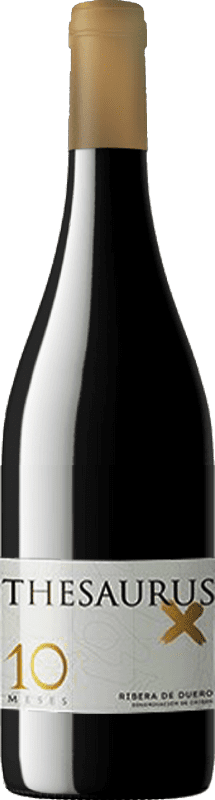 14,95 € Envoi gratuit | Vin rouge Thesaurus X 10 Meses Crianza D.O. Ribera del Duero Castille et Leon Espagne Tempranillo Bouteille 75 cl