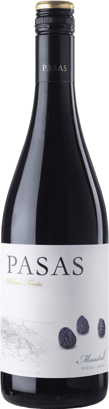 红酒 Hammeken Pasas Uva Tinta 年轻的 D.O. Yecla 西班牙 Monastrell 75 cl